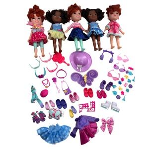 Disney Fancy Nancy Doll Lot Jakks Pacific 9" Bree Figures Clothes Accessories